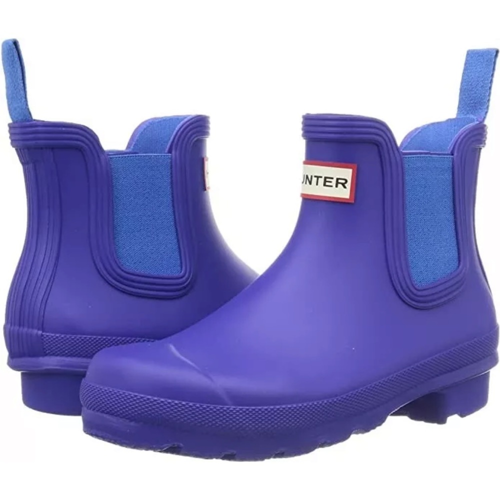 Hunter Chelsea Women Size 7  Bitter Indigo/Polar Blue rain boots